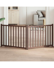 Barrière pour chien pliable 2 panneaux 160 cm bois sapin massif | Mobilier & Déco