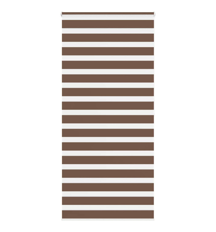 Store zèbre marron 110x200cm largeur du tissu 105,9cm polyester | Mobilier & Déco