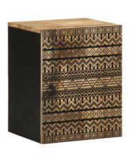 Armoire de salle de bain suspendue bois massif manguier | Mobilier & Déco