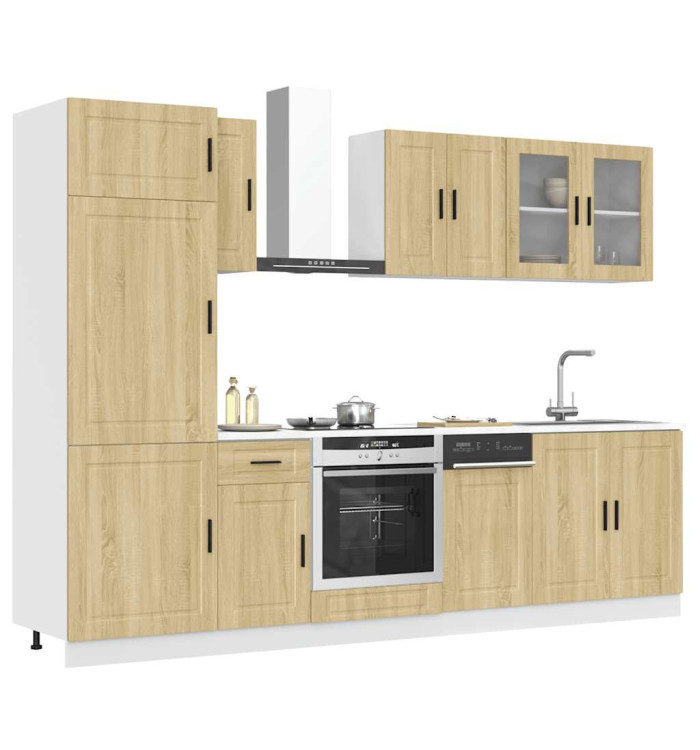 Ensemble d'armoires de cuisine 8 pcs Kalmar bois d'ingénierie | Mobilier & Déco