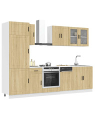 Ensemble d'armoires de cuisine 8 pcs Kalmar bois d'ingénierie | Mobilier & Déco