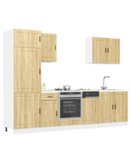 Ensemble d'armoires de cuisine 7 pcs Kalmar bois d'ingénierie | Mobilier & Déco
