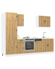 Ensemble d'armoires de cuisine 7 pcs Kalmar bois d'ingénierie | Mobilier & Déco