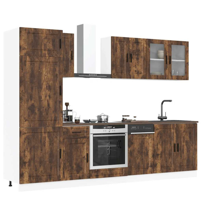 Ensemble d'armoires de cuisine 8 pcs Kalmar bois d'ingénierie | Mobilier & Déco