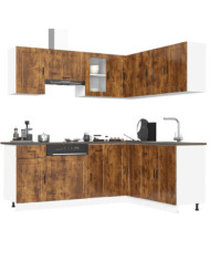 Ensemble d'armoires de cuisine 11 pcs Porto bois d'ingénierie | Mobilier & Déco