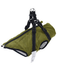 Manteau pour chiens avec harnais imperméable réfléchissant L24 | Mobilier & Déco