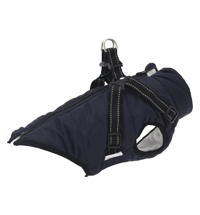 Manteau pour chiens avec harnais imperméable réfléchissant L40 | Mobilier & Déco