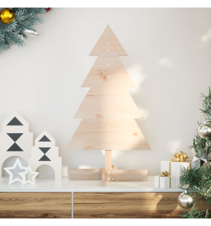 Arbre de Noël en bois pour décoration 80 cm bois massif de pin | Mobilier & Déco