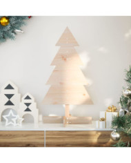 Arbre de Noël en bois pour décoration 80 cm bois massif de pin | Mobilier & Déco