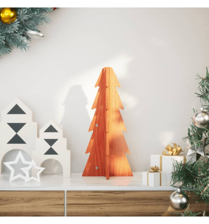 Arbre de Noël en bois pour décoration 49 cm bois de pin massif | Mobilier & Déco