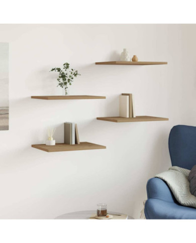 Panneau de bibliothèque 4 pcs chêne artisanal 40x30x1,5 cm | Mobilier & Déco