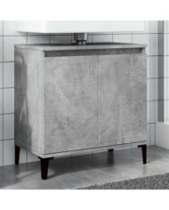 Meuble d'évier gris béton 58x33x60 cm bois d'ingénierie | Mobilier & Déco