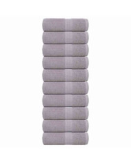 Serviettes d'invité 10 pcs gris 30x50 cm 360 g/m² 100% coton | Mobilier & Déco