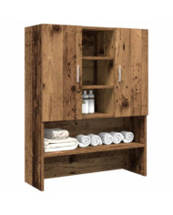 Meuble pour machine à laver vieux bois 70,5x25,5x90 cm | Mobilier & Déco