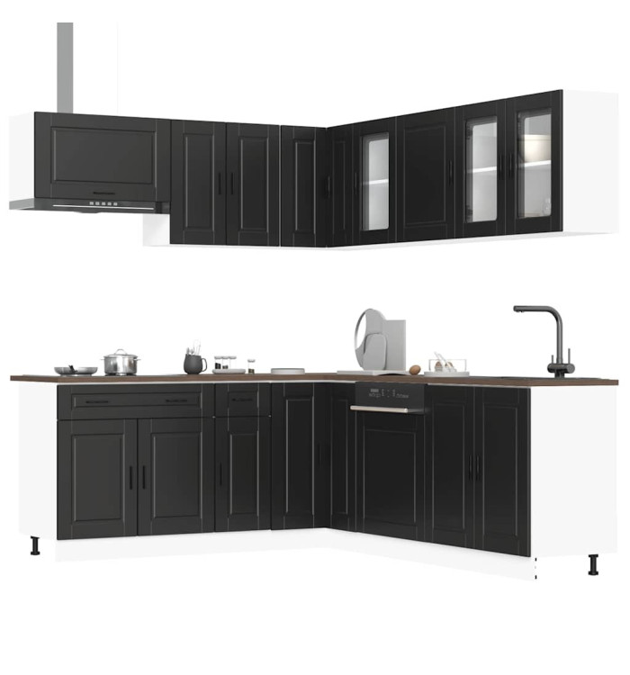 Ensemble d'armoires de cuisine 11 pcs Porto bois d'ingénierie | Mobilier & Déco