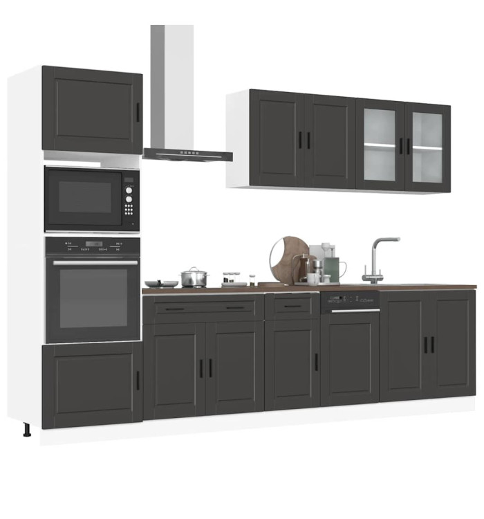 Ensemble d'armoires de cuisine 7 pcs Kalmar bois d'ingénierie | Mobilier & Déco