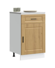 Armoire de cuisine Porto chêne artisanal bois d'ingénierie | Mobilier & Déco