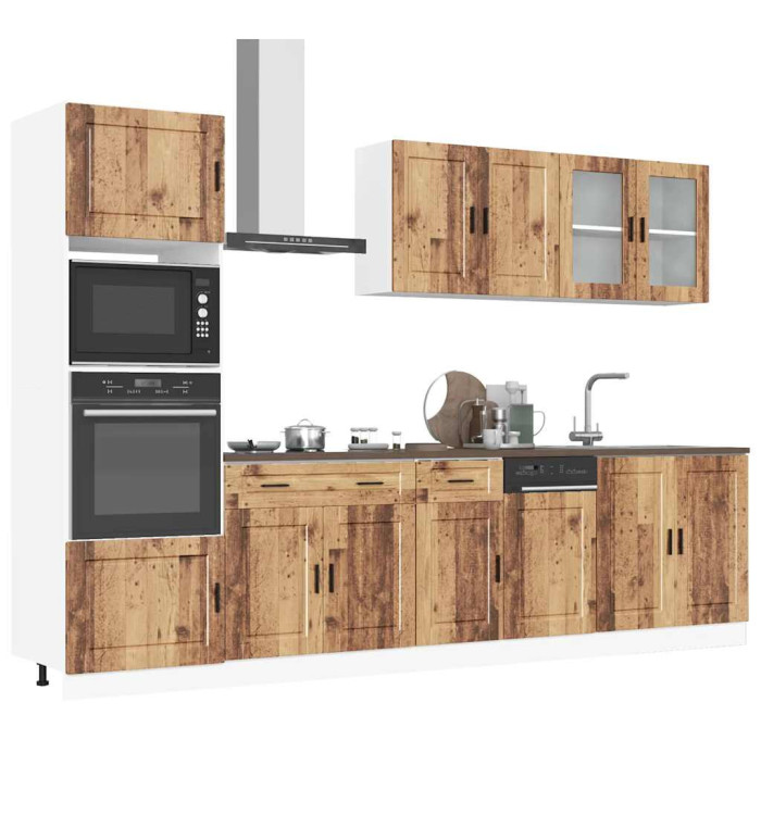 Ensemble d'armoires de cuisine 7 pcs Kalmar bois d'ingénierie | Mobilier & Déco