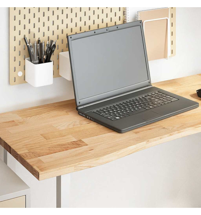 Dessus de bureau non traité bois massif de chêne rectangulaire | Mobilier & Déco