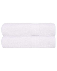 Essuie-mains 2 pcs blanc 50x100 cm 360 g/m² 100% coton | Mobilier & Déco