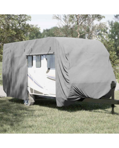 Housse de caravane gris 460x250x220 cm tissu non tissé | Mobilier & Déco