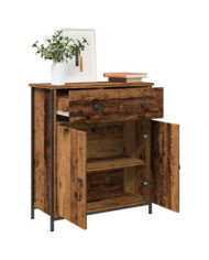 Buffet vieux bois 70x30x80 cm bois d'ingénierie | Mobilier & Déco