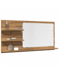  Armoire à miroir de salle de bain chêne artisanal 90x11x45 cm | Mobilier & Déco