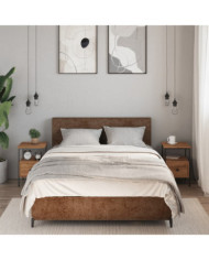 Tables de chevet 2 pcs chêne artisanal bois d'ingénierie | Mobilier & Déco