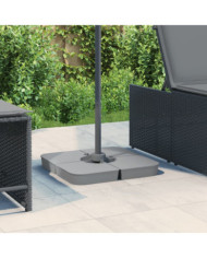 Ensemble de base de parasol pour parasols à pied croisé 4pcs PP | Mobilier & Déco
