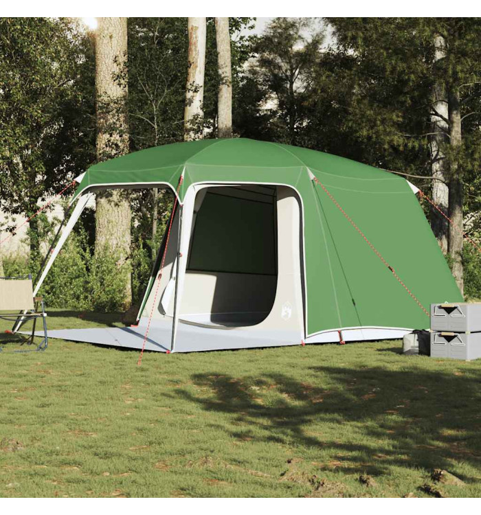 Tente de camping avec dôme porche 5 personnes vert imperméable | Mobilier & Déco