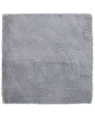 Tapis Shaggy à poils longs NAVARRA gris argenté 240x240 cm | Mobilier & Déco