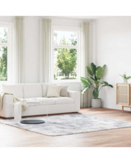 Tapis Shaggy à poils longs NAVARRA gris clair 240x240 cm | Mobilier & Déco