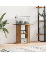 Support d'aquarium chêne marron 60x30x60 cm bois d'ingénierie | Mobilier & Déco