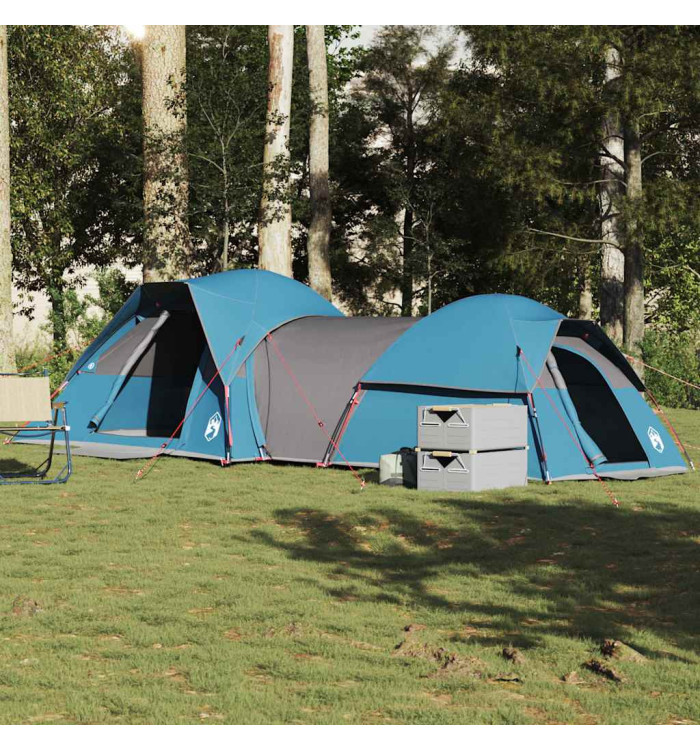 Tente de camping 5 personnes bleu imperméable | Mobilier & Déco