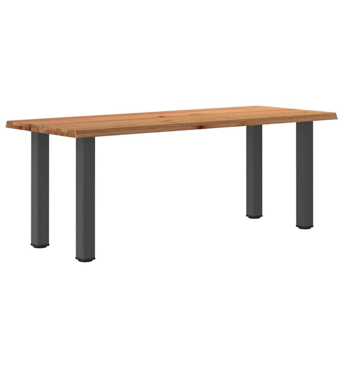 Table à manger et bord naturel bois massif chêne rectangulaire | Mobilier & Déco