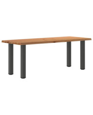 Table à manger et bord naturel bois massif chêne rectangulaire | Mobilier & Déco