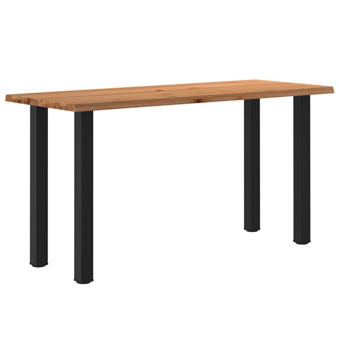 Table de bar bord dynamique bois de chêne massif rectangulaire | Mobilier & Déco
