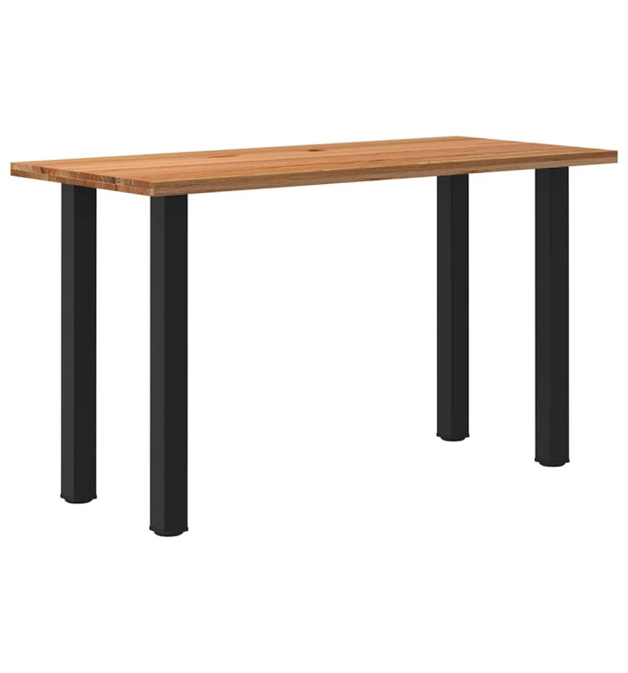 Table de bar marron clair bois de chêne massif rectangulaire | Mobilier & Déco