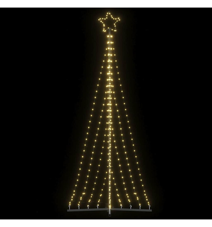 Sapin de Noël à LED 447 LED blanc chaud 249 cm | Mobilier & Déco