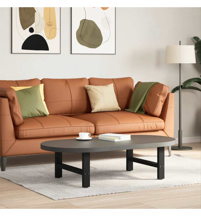 Pieds de table basse noir 2 pcs 60x(30-31) cm acier | Mobilier & Déco
