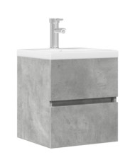 Armoire d'évier Gris béton 41x38,5x45 cm Bois d’ingénierie | Mobilier & Déco