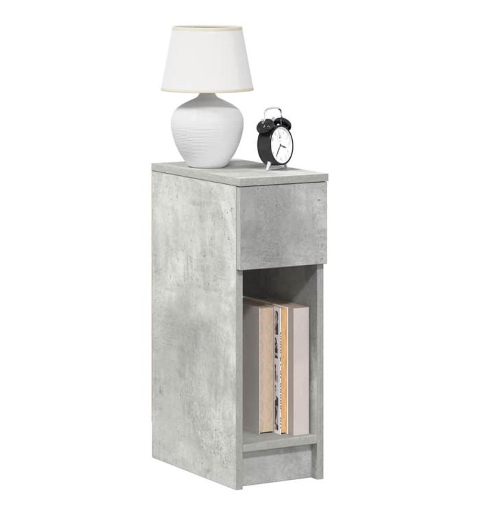 Tables de chevet avec tiroir 2 pcs gris béton 20x36x60 cm | Mobilier & Déco