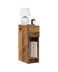 Table de chevet avec tiroir vieux bois 20x36x60 cm | Mobilier & Déco