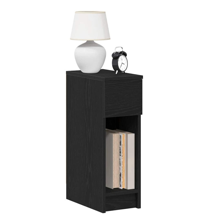 Tables de chevet avec tiroir 2 pcs chêne noir 20x36x60 cm | Mobilier & Déco