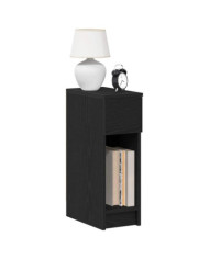 Tables de chevet avec tiroir 2 pcs chêne noir 20x36x60 cm | Mobilier & Déco