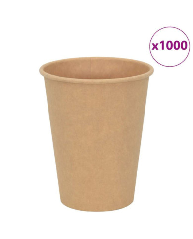 Tasses à café en papier 1000 pcs 12oz 300ml marron | Mobilier & Déco