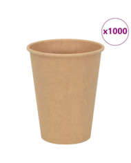 Tasses à café en papier 1000 pcs 12oz 300ml marron | Mobilier & Déco