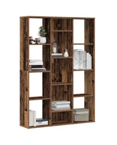 Séparateur de pièce/bibliothèque vieux bois 100x24x140 cm | Mobilier & Déco
