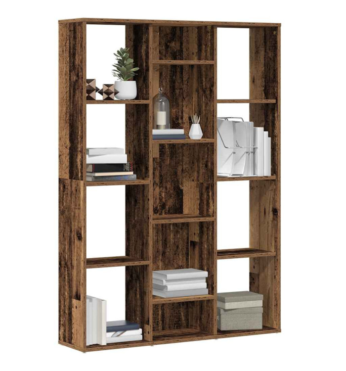 Séparateur de pièce/bibliothèque vieux bois 100x24x140 cm | Mobilier & Déco