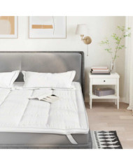 Protège-matelas blanc 100x200 cm | Mobilier & Déco